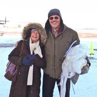 Carol Hand with Jim Tweeto of Flying Alaska
